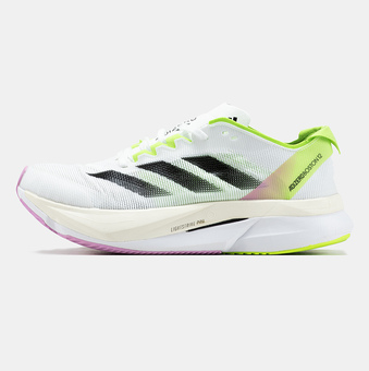 Кросівки Adidas Adizero Boston 12 White Black Lime Pink