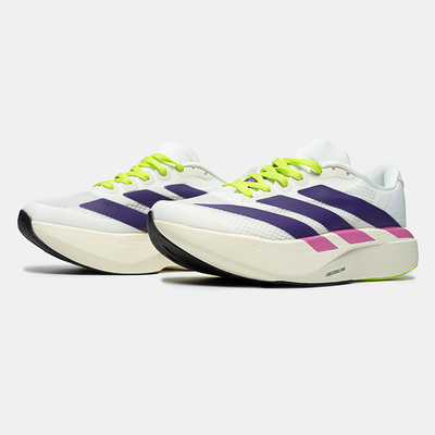 Кроссовки adidas Adizero Evo SL Cloud White Collegiate Purple Lime Bur (Белый) - фото 2 
