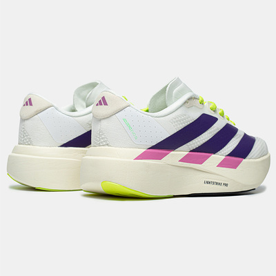 Кроссовки adidas Adizero Evo SL Cloud White Collegiate Purple Lime Bur (Белый) - фото 5 