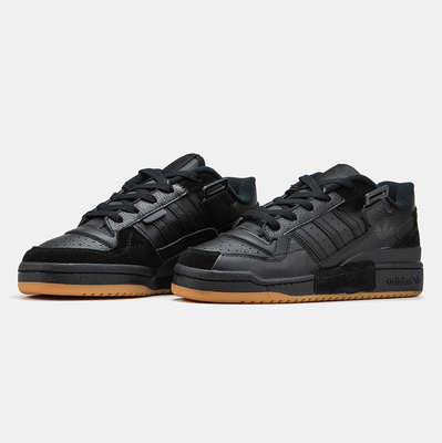 Кроссовки Adidas Forum 84 Low Triple Black Gum (Черный) - фото 2 