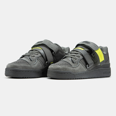 Кросівки Adidas Forum 84 Strap Low Cinder Grey Yellow (Сірий) - фото 2 