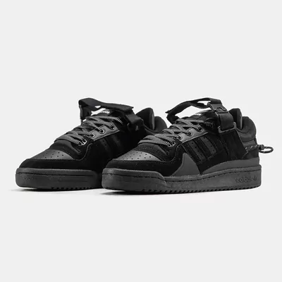 Кросівки Adidas Forum x Bad Bunny Buckle Low Triple Black (Чорний) - фото 2 