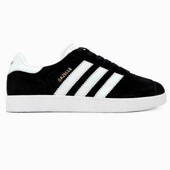 Кеди Adidas Gazelle Black White-Gold Metallic