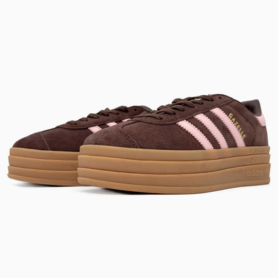 Кеди Adidas Gazelle Bold Icey Pink Auburn JI0326 (Коричневий) - фото 2 