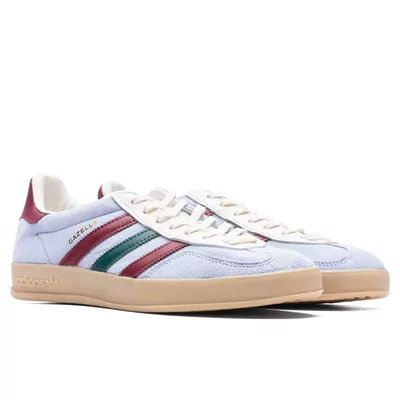 Кеди Adidas Gazelle Indoor Blue Dawn College Burgundy Green IG4994 (Червоний) - фото 2 