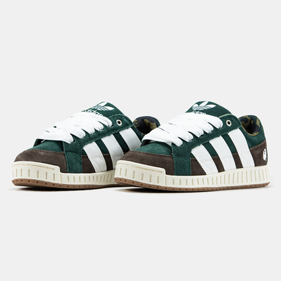 Кеди Adidas LWST x Bape Dark Green Brown White (Зелений) - фото 2 