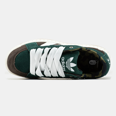 Кеди Adidas LWST x Bape Dark Green Brown White (Зелений) - фото 3 