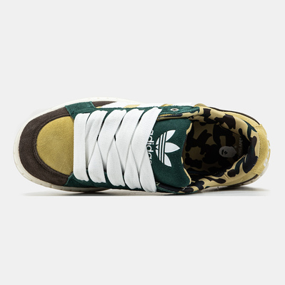 Кеды Adidas LWST x Bape Green Brown White (Коричневый) - фото 3 