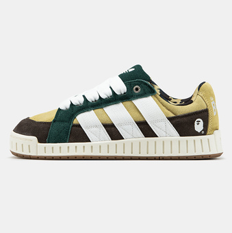 Кеди Adidas LWST x Bape Green Brown White