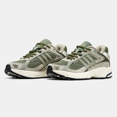 Кроссовки Adidas Response CL Olive Cream Grey (Зеленый) - фото 2 