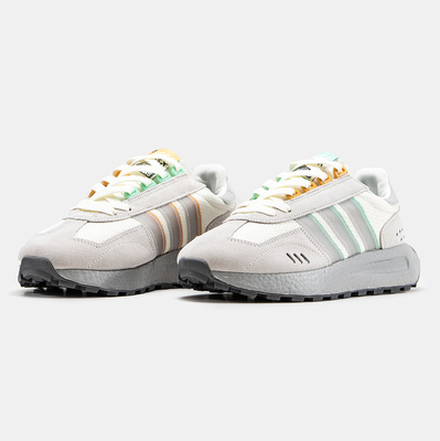 Кроссовки Adidas Retropy E5 Grey Green Yellow (Серый) - фото 2 