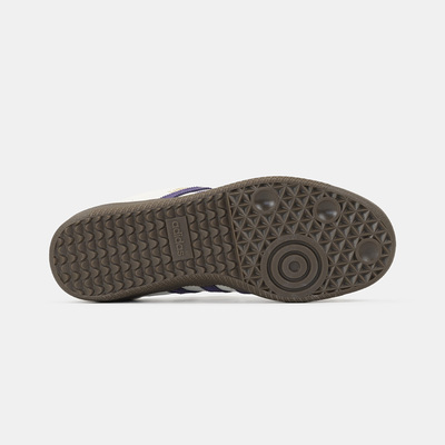 Кеды Adidas Samba Off White Core Purple Green Brown (Белый) - фото 5 