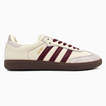 Кеди Adidas Samba OG Wonder White Maroon