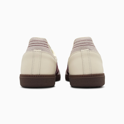 Кеди Adidas Samba OG Wonder White Maroon (Бежевий) - фото 5 