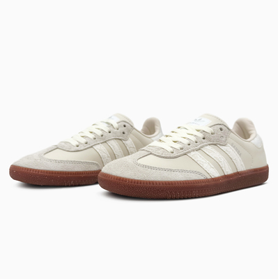 Кеды Adidas Samba OG x Naked Crystal White (Бежевый) - фото 2 