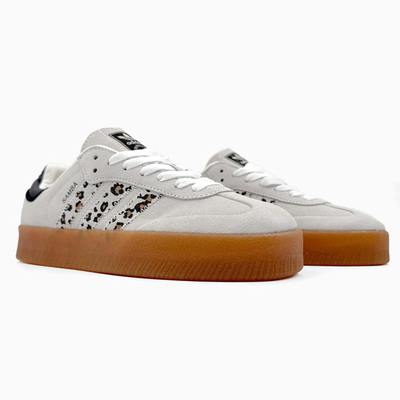 Кеди Adidas Samba Platform Beige Leopard (Бежевий) - фото 2 