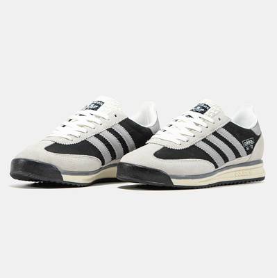 Кроссовки Adidas SL 72 Black Grey Cream (Черный) - фото 2 