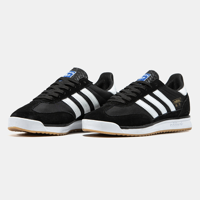 Кроссовки Adidas SL 72 Core Black White Gum (Черный) - фото 2 