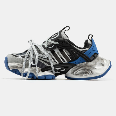 Кросівки adidas Vento XLG Deluxe Grey Blue Black JS1589 (Синій) - фото 4 