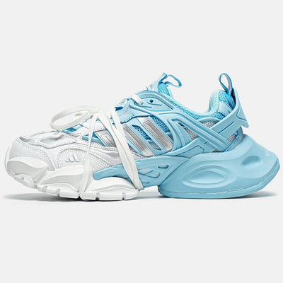 Кросівки adidas Vento XLG Runner Deluxe White Blue (Блакитний) - фото 4 