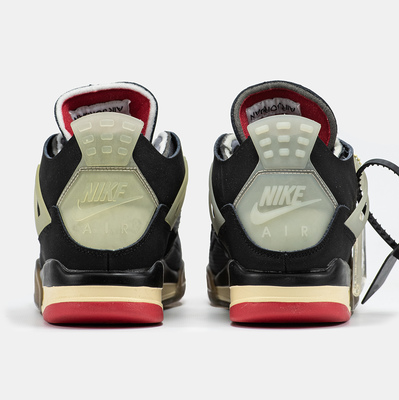 Кросівки Air Jordan 4 Retro Black Red Grey (Чорний) - фото 5 