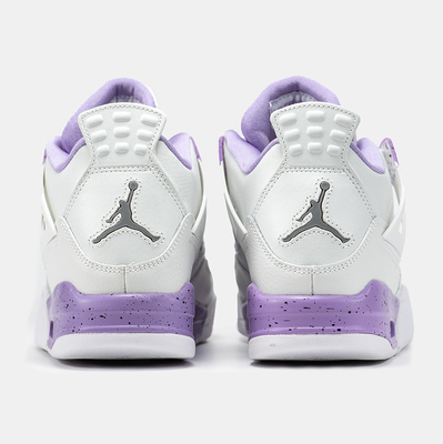 Кросівки Air Jordan 4 White Purple (Білий) - фото 5 