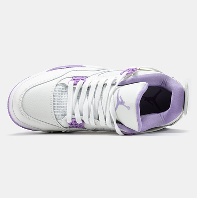 Кросівки Air Jordan 4 White Purple (Білий) - фото 3 