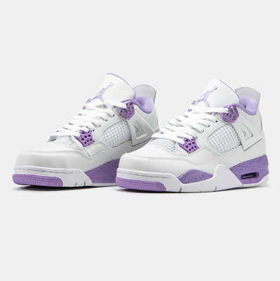 Кросівки Air Jordan 4 White Purple (Білий) - фото 2 