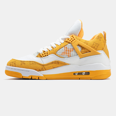 Кросівки Air Jordan 4 x Louis Vuitton (Білий) - фото 4 