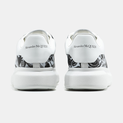 Кросівки Alexander McQueen Oversized Graffiti White Black (Білий) - фото 5 