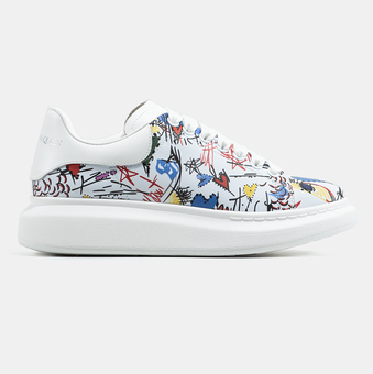 Кроссовки Alexander McQueen Oversized White Multicolor