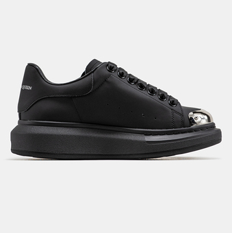 Кроссовки Alexander McQueen с металлическим носком Black Metal