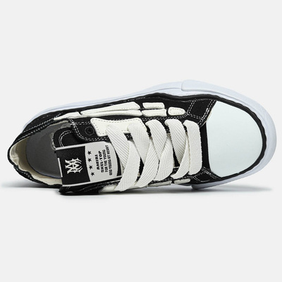 Кеди Amiri x Maison Mihara Yasuhiro Peterson Sole Canvas Low Black C13FW701 BLK (Чорний) - фото 3 