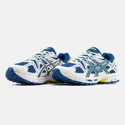 Кроссовки Asics Gel-Kahana 8 White Royal Blue (Белый) - фото 2 