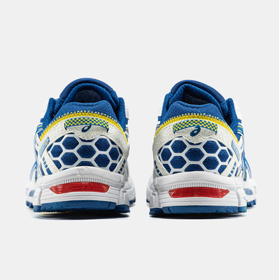 Кроссовки Asics Gel-Kahana 8 White Royal Blue (Белый) - фото 5 