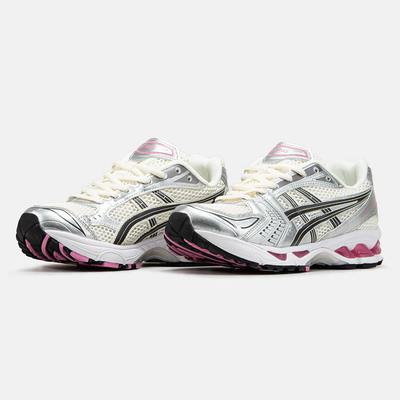 Кроссовки Asics Gel-Kayano 14 Silver White Pink (Серый) - фото 2 
