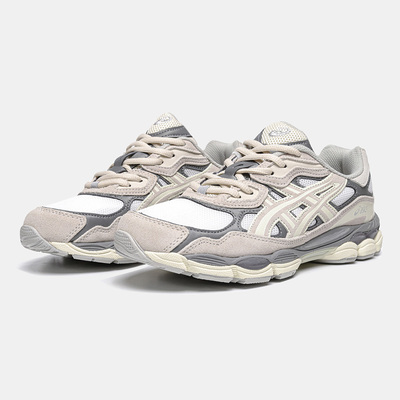 Кроссовки Asics Gel NYC Cream Oyster Grey (Серый) - фото 2 