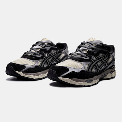 Кроссовки Asics Gel NYC Oatmeal Obsidian Grey (Черный) - фото 2 