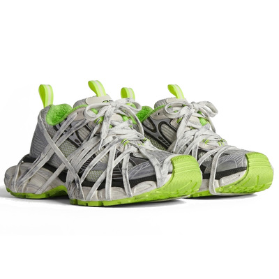 Кросівки Balenciaga 3XL Extreme Laces Acid Silver (Білий) - фото 2 