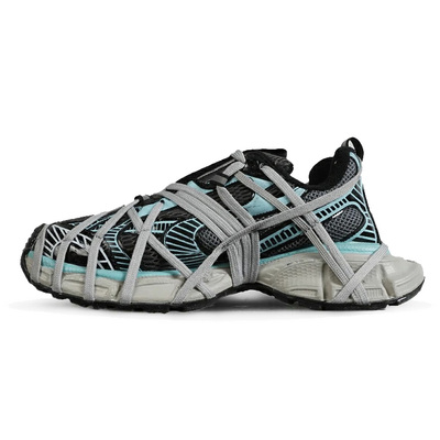 Кроссовки Balenciaga 3XL Extreme Lace Grey Blue (Голубой) - фото 4 