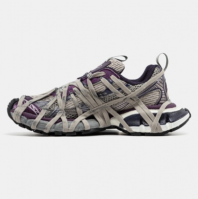 Кроссовки Balenciaga 3XL Extreme Lace Grey Purple (Фиолетовый) - фото 3 