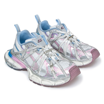 Кроссовки Balenciaga 3XL Extreme Laces B Candy Pink Blue (Розовый) - фото 2 