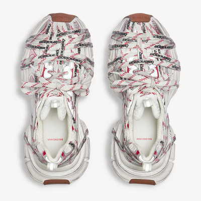 Кроссовки Balenciaga 3xl Extreme Laces Logo Beige Grey Red Brown 825597W3XHL2162 (Бежевый) - фото 6 