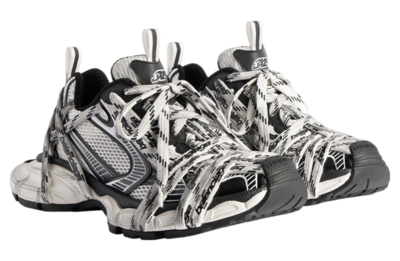 Кроссовки Balenciaga 3xl Extreme Laces Logo White / Black 825597W3XHL9010 (Белый) - фото 2 