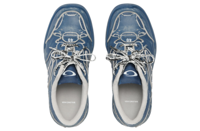 Кросівки Balenciaga Hamptons Medium Navy Taupe (Синій) - фото 6 