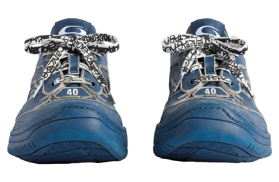 Кросівки Balenciaga Hamptons Medium Navy Taupe (Синій) - фото 4 