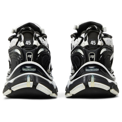 Кросівки Balenciaga Runner Black White 677403 W3RB2 9010 (Чорний) - фото 4 