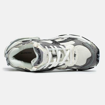 Кроссовки Balenciaga Runner Nylon Grey White Black (Серый) - фото 3 