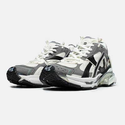 Кроссовки Balenciaga Runner Nylon Grey White Black (Серый) - фото 2 