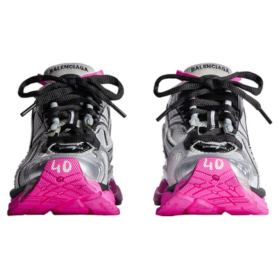 Кросівки Balenciaga Runner Pink Silver Black 772767W3RBW9155 (Рожевий) - фото 5 